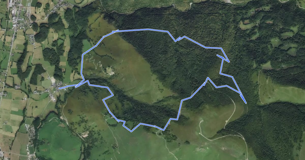 Маршрут Tour de la Borde de Bouhaben asp26 на спутниковом снимке