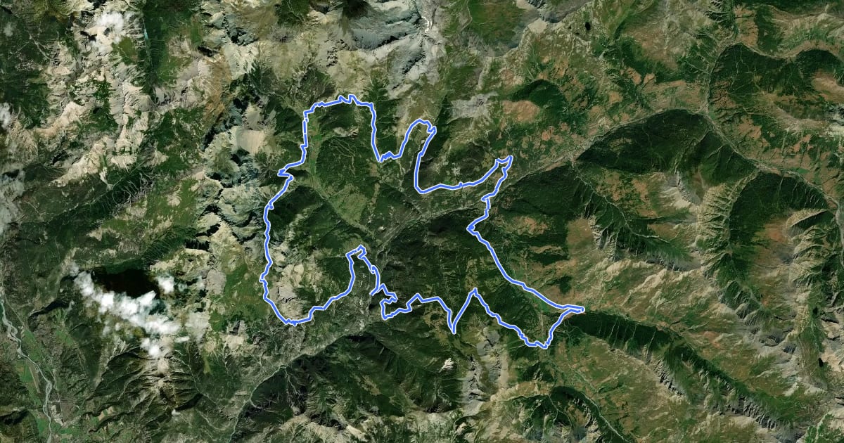 Маршрут Tour de la Dent de Ratier на спутниковом снимке