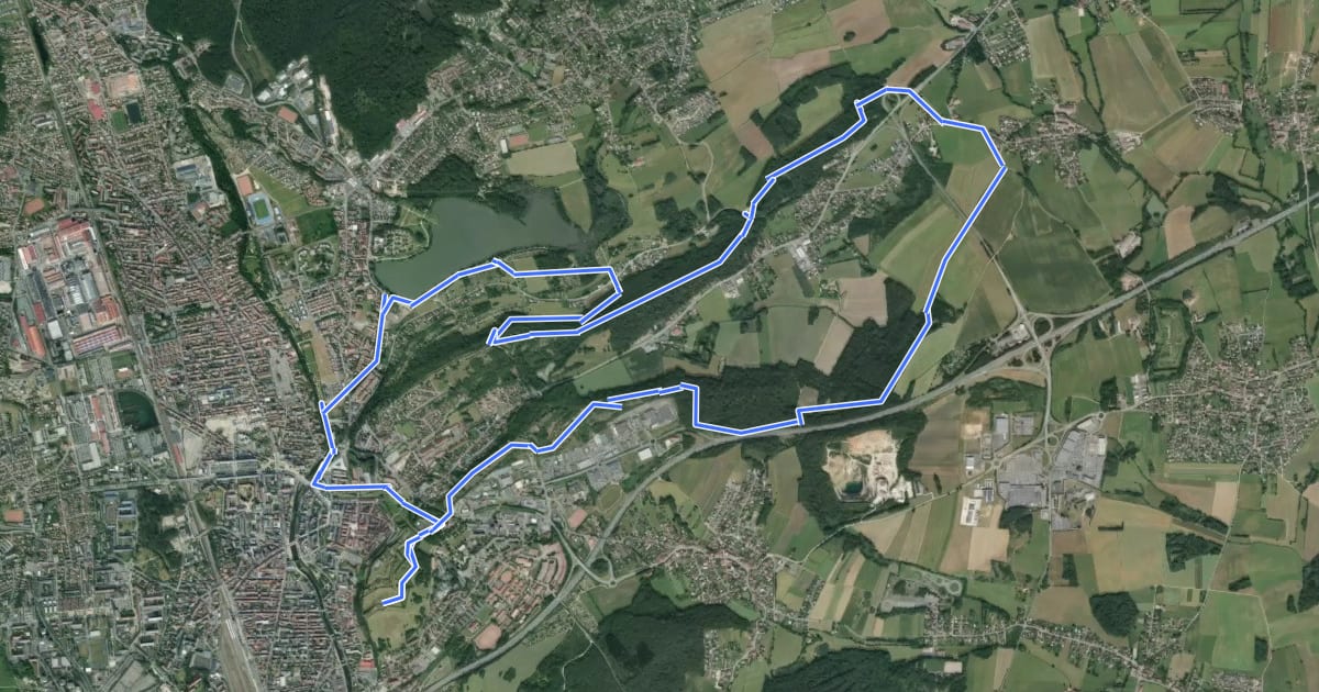 Маршрут Tour de la Miotte на спутниковом снимке