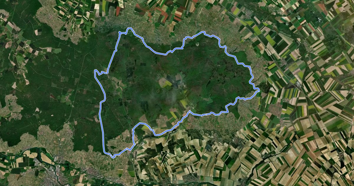 Маршрут Tour de la Montagne de Reims на спутниковом снимке