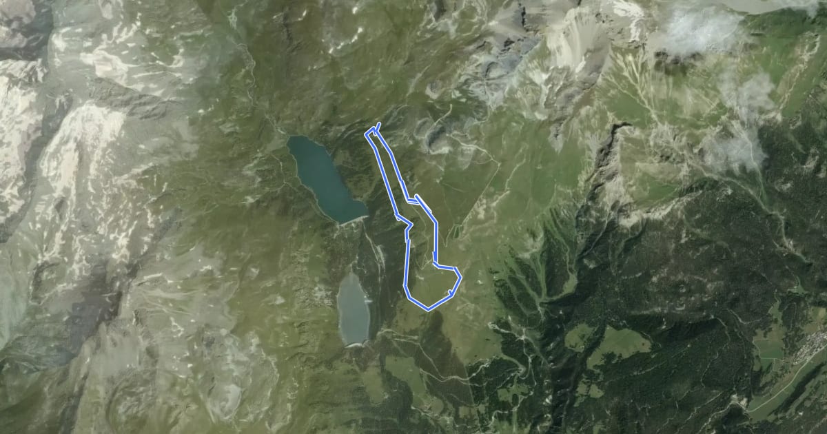 Маршрут Tour de la Randolière на спутниковом снимке
