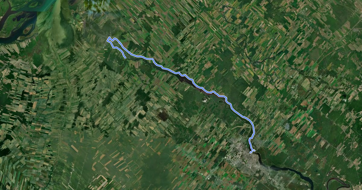 Маршрут Tour de la Saint-François на спутниковом снимке