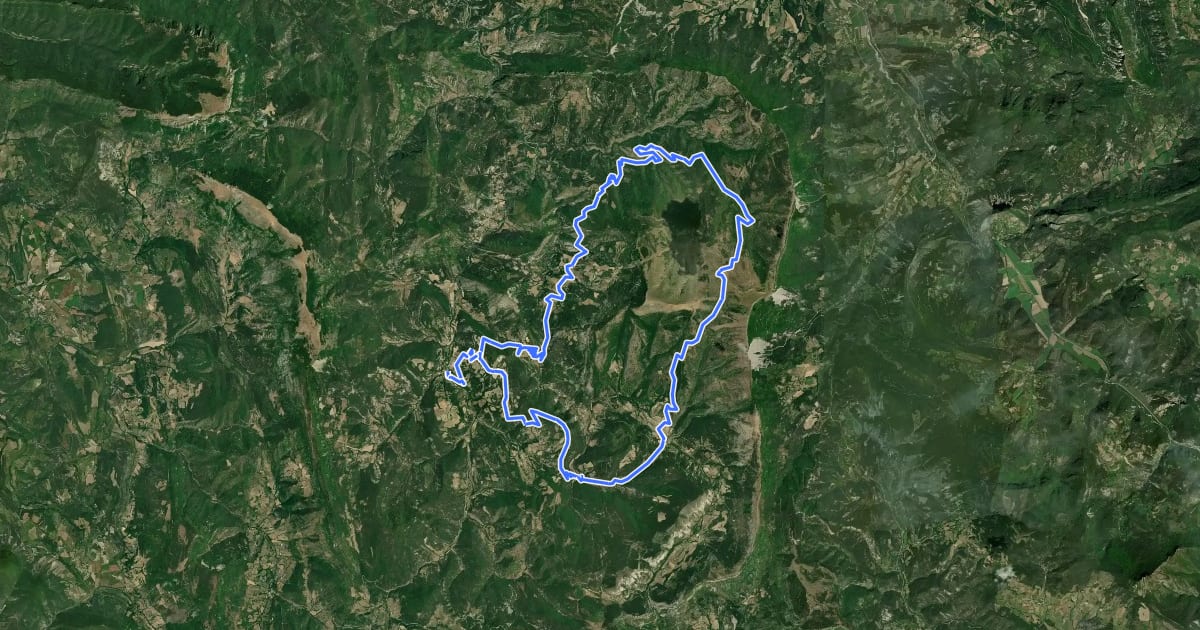 Маршрут Tour de la Servelle на спутниковом снимке