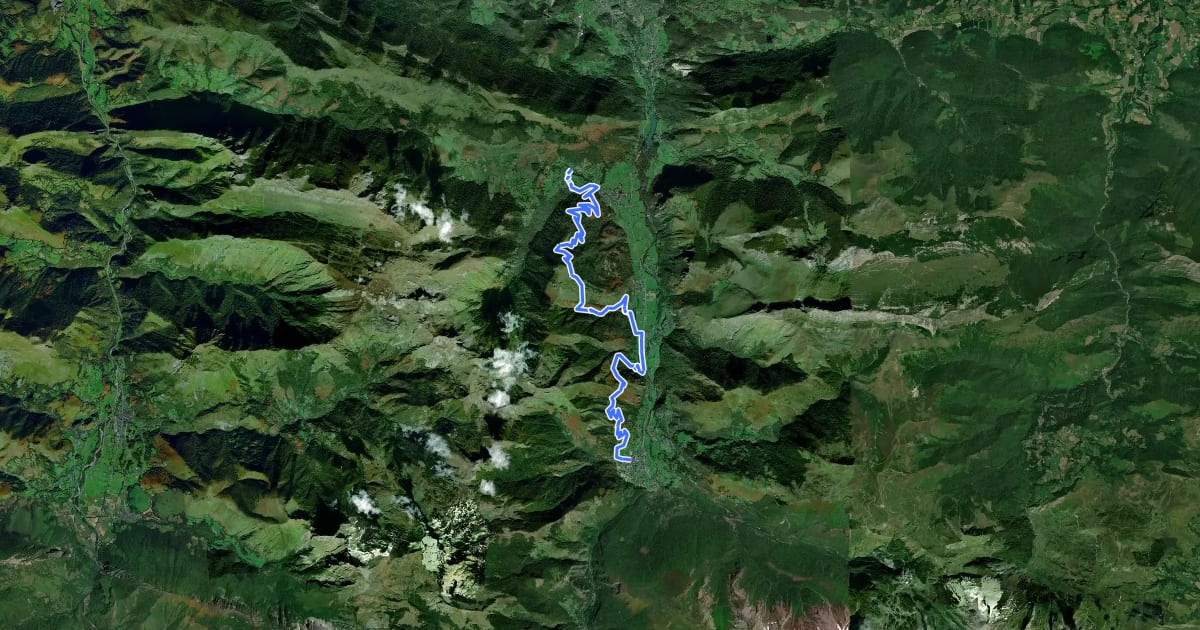 Маршрут Tour de la Vallée d'Ossau - Étape 2 Laruns / Bilhères на спутниковом снимке