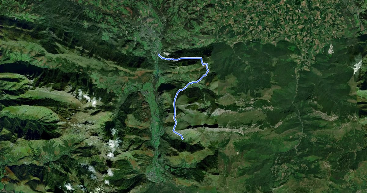 Маршрут Tour de la Vallée d'Ossau - Étape 4 Louvie-Juzon / Granges du Dès на спутниковом снимке