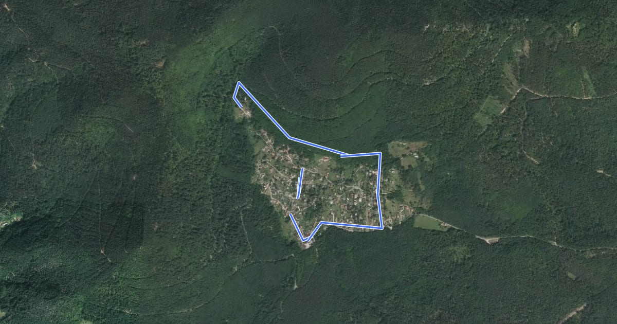 Маршрут Tour de La Vancelle на спутниковом снимке