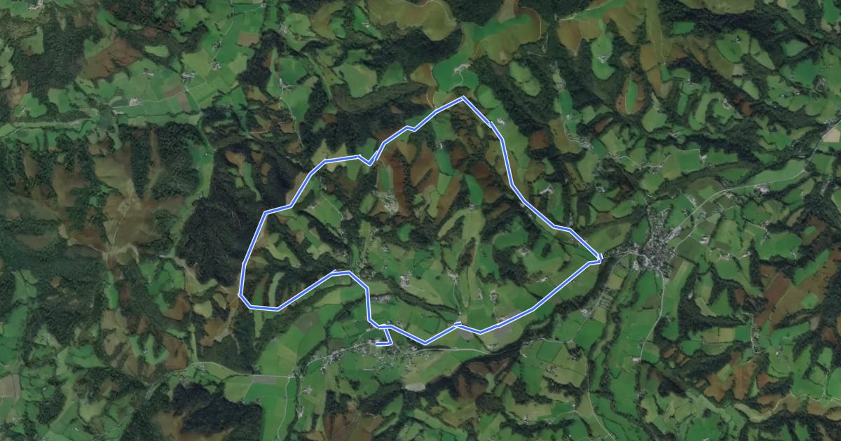 Маршрут Tour de Lanne на спутниковом снимке