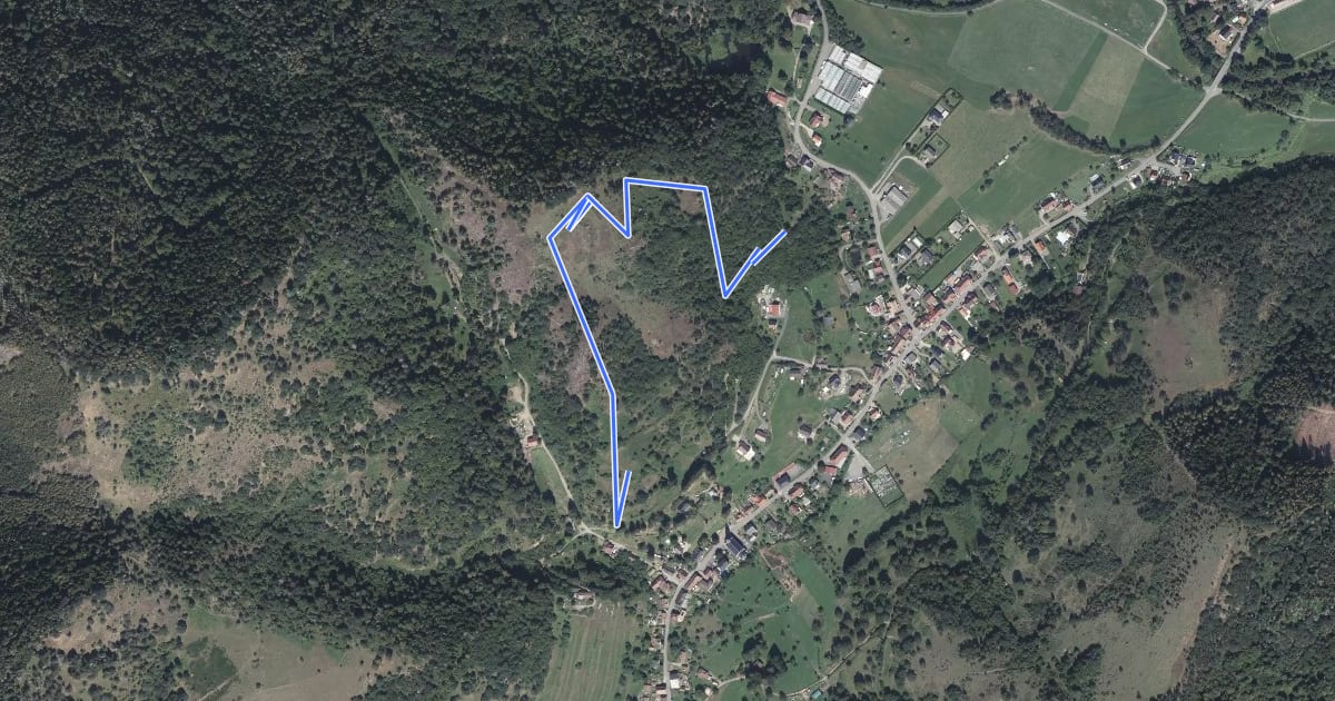 Маршрут Tour de Mitzach variante par Stumpfrain на спутниковом снимке