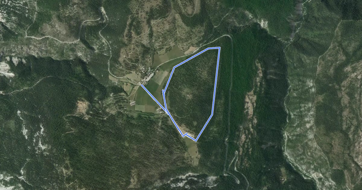 Маршрут Tour de Montruvel на спутниковом снимке