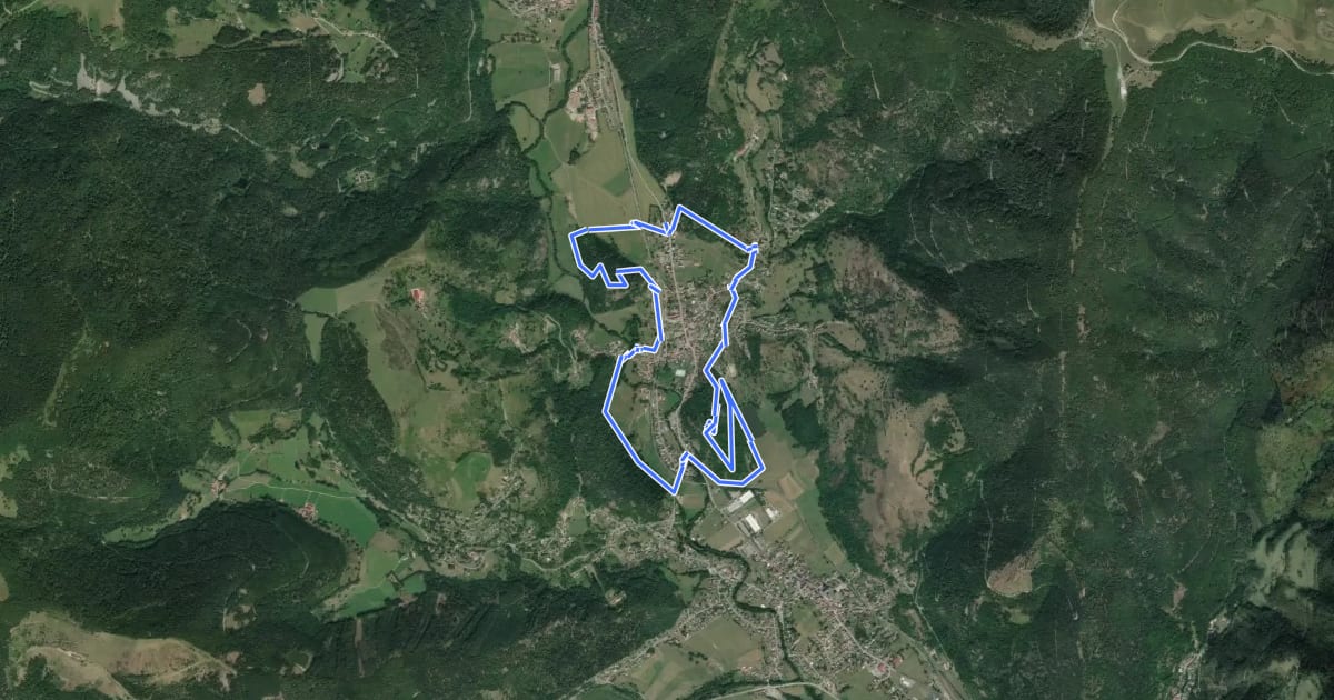 Маршрут Tour de Oderen на спутниковом снимке