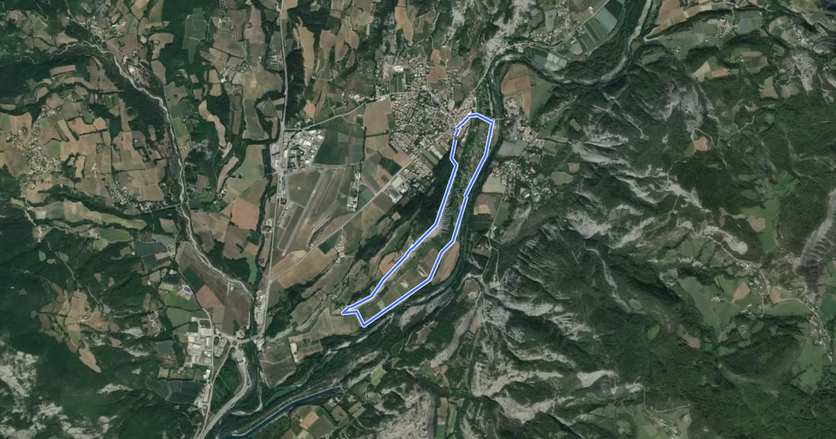Маршрут Tour de Saint-Abdon на спутниковом снимке