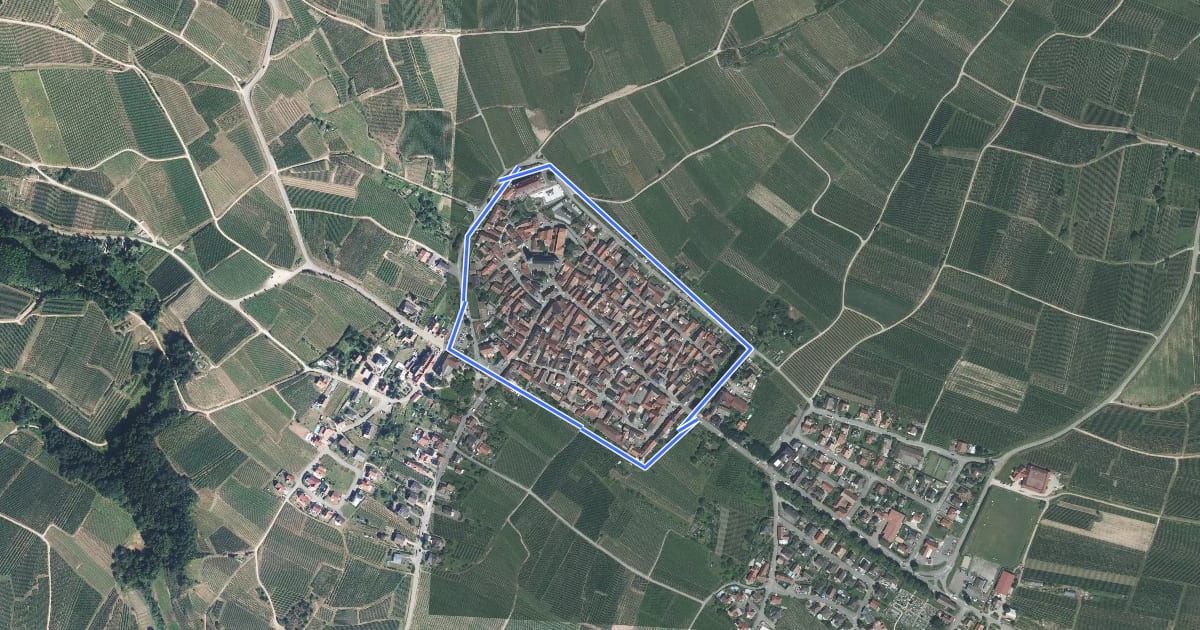 Маршрут Tour de Saint-Hippolyte на спутниковом снимке