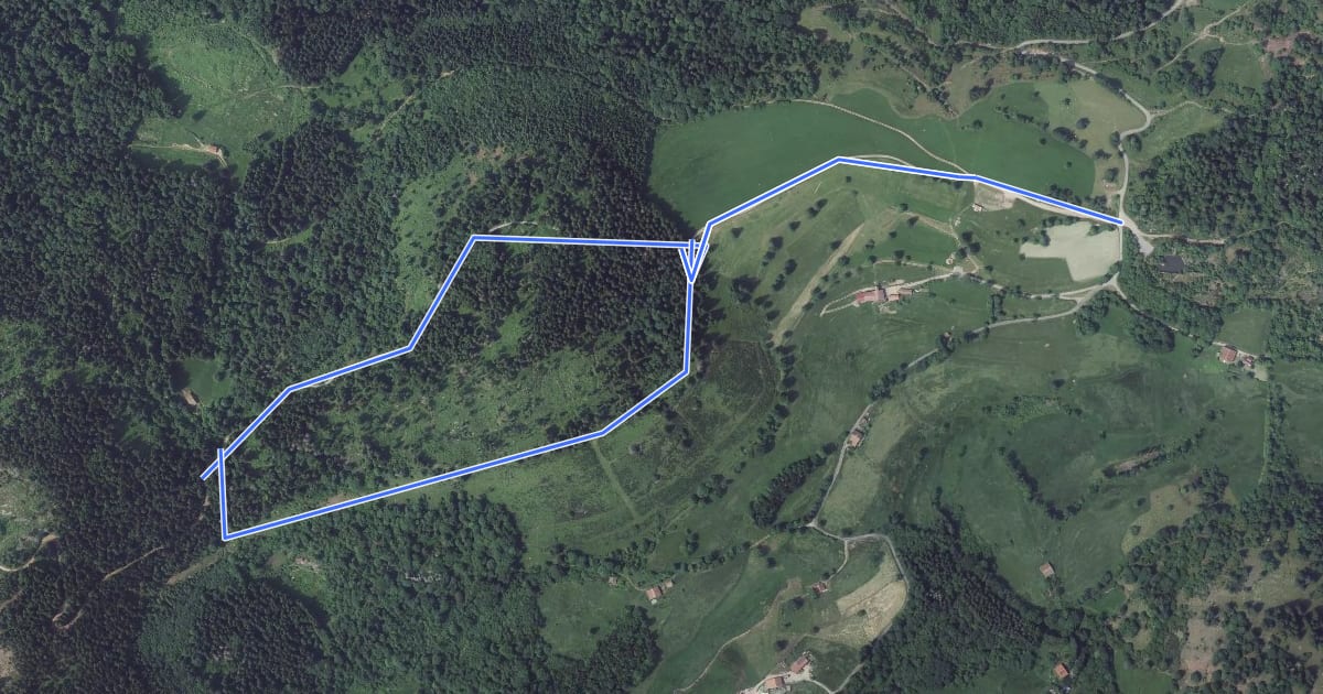 Маршрут Tour de Sarimont на спутниковом снимке