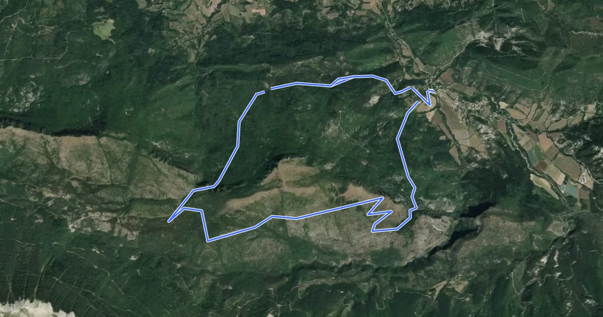 Маршрут Tour de Sumiou на спутниковом снимке