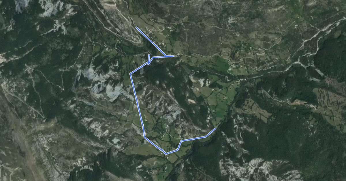 Маршрут Tour de Touchard на спутниковом снимке