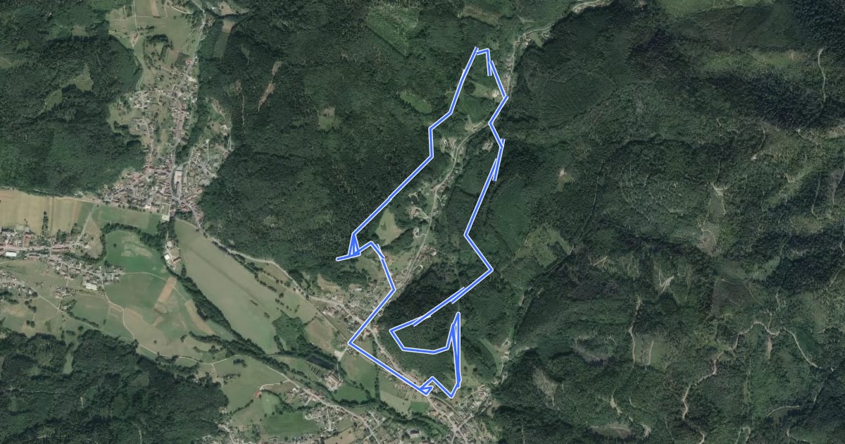 Маршрут Tour de Wegscheid на спутниковом снимке