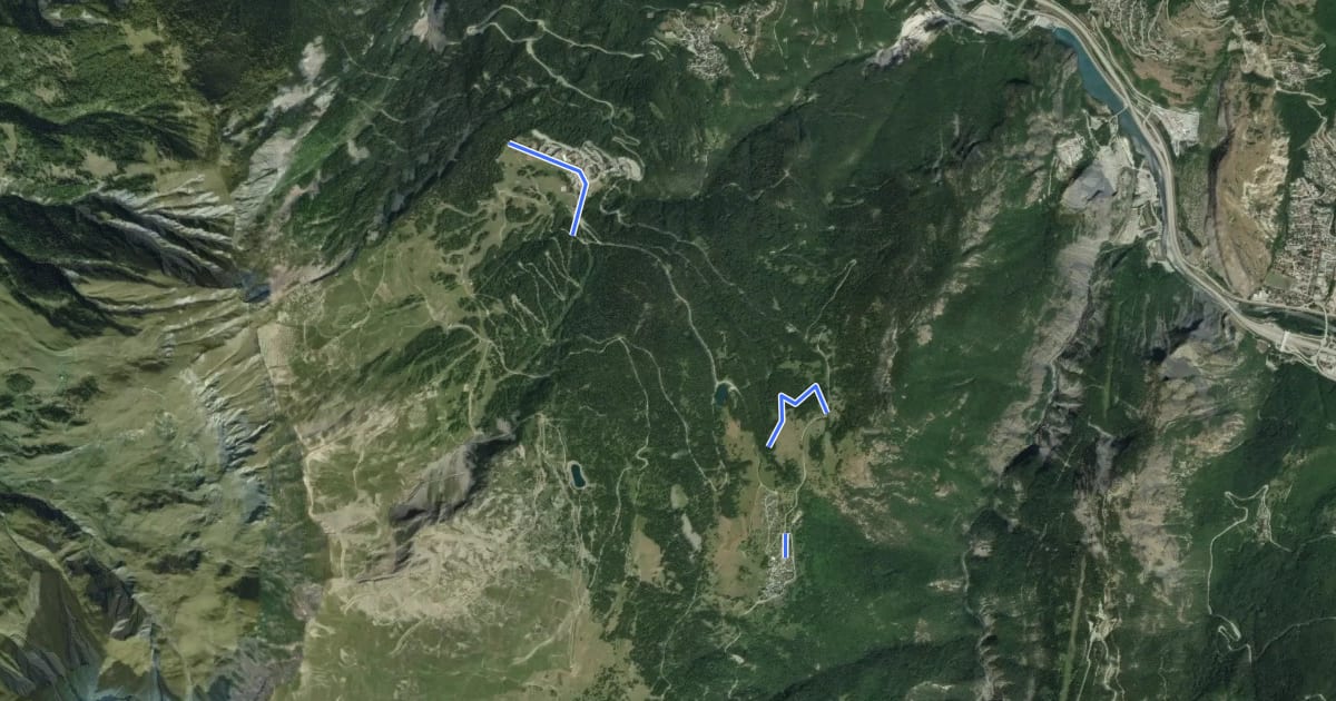 Маршрут Tour des Aiguilles d'Arves (étape 7) на спутниковом снимке