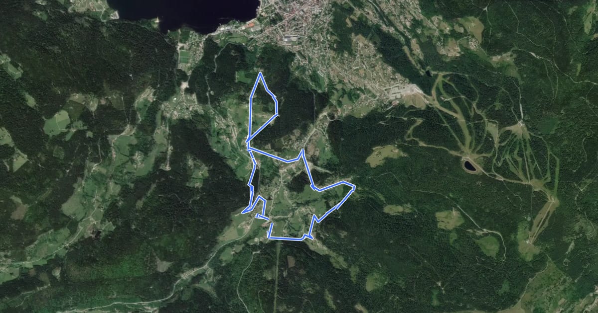 Маршрут Tour des Bas Rupt на спутниковом снимке