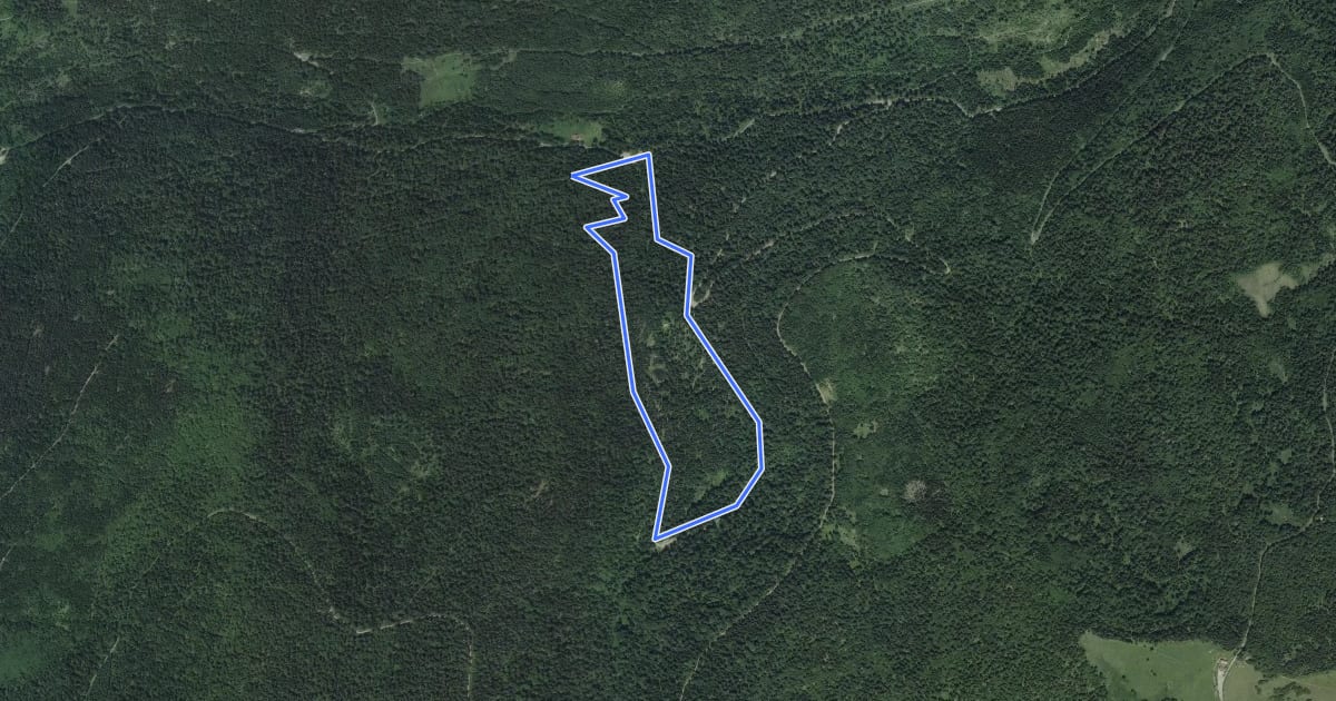 Маршрут Tour des Écharges на спутниковом снимке