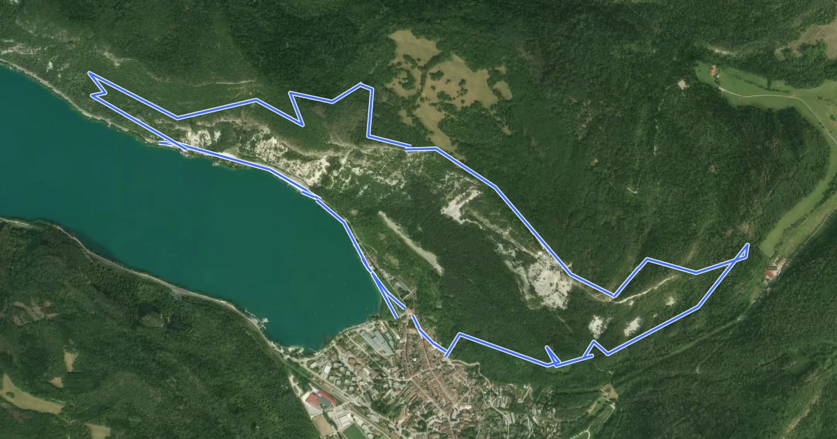 Маршрут Tour des Fècles на спутниковом снимке