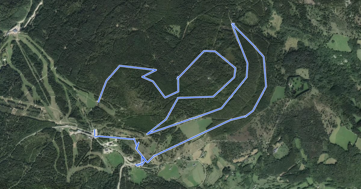 Маршрут Tour des Immerlins на спутниковом снимке