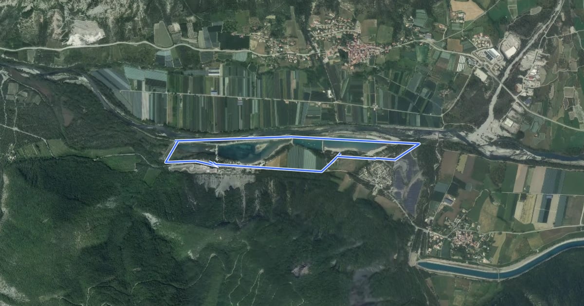 Маршрут Tour des Lacs на спутниковом снимке
