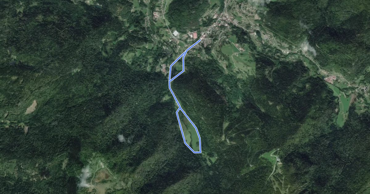 Маршрут Tour des Presles на спутниковом снимке