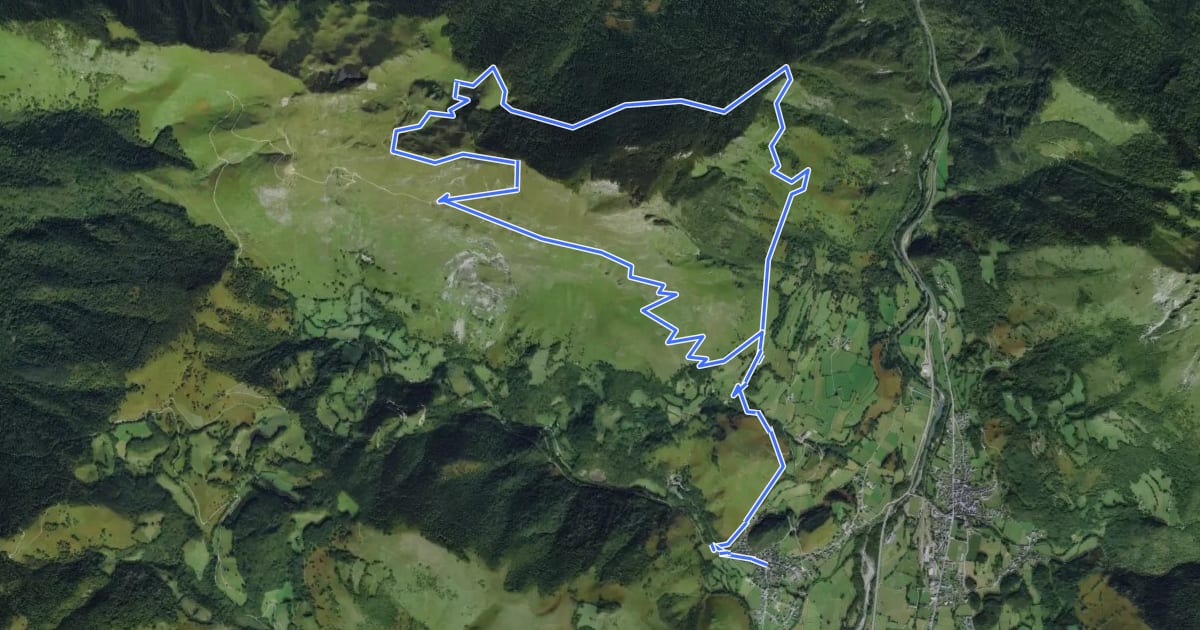 Маршрут Tour des Serres asp113 на спутниковом снимке