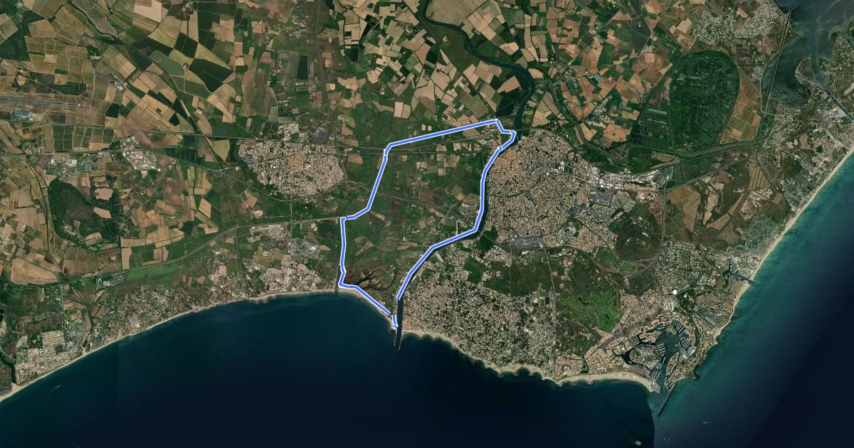 Маршрут Tour des Verdisses на спутниковом снимке