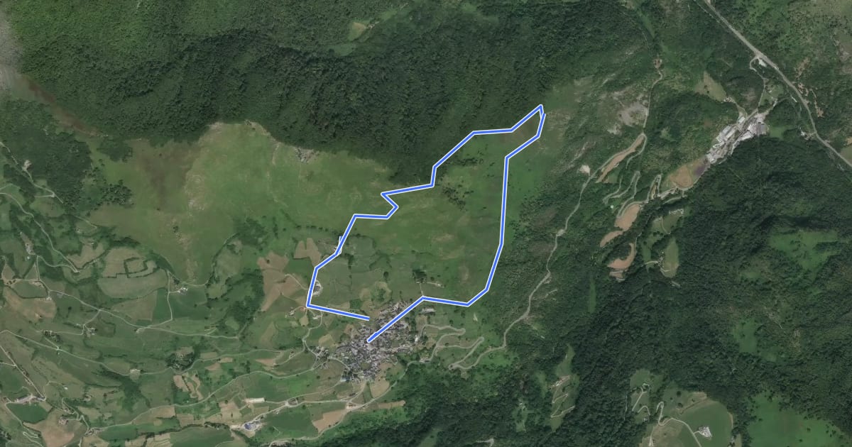 Маршрут Tour du Belvédère asp47 на спутниковом снимке