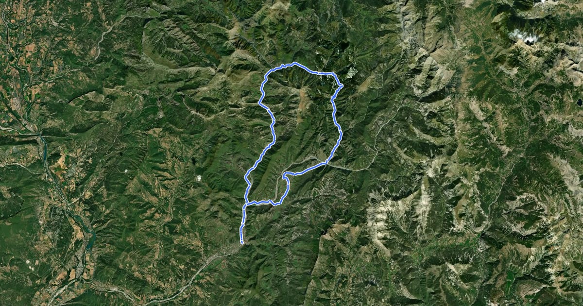 Маршрут Tour du Blayeul на спутниковом снимке
