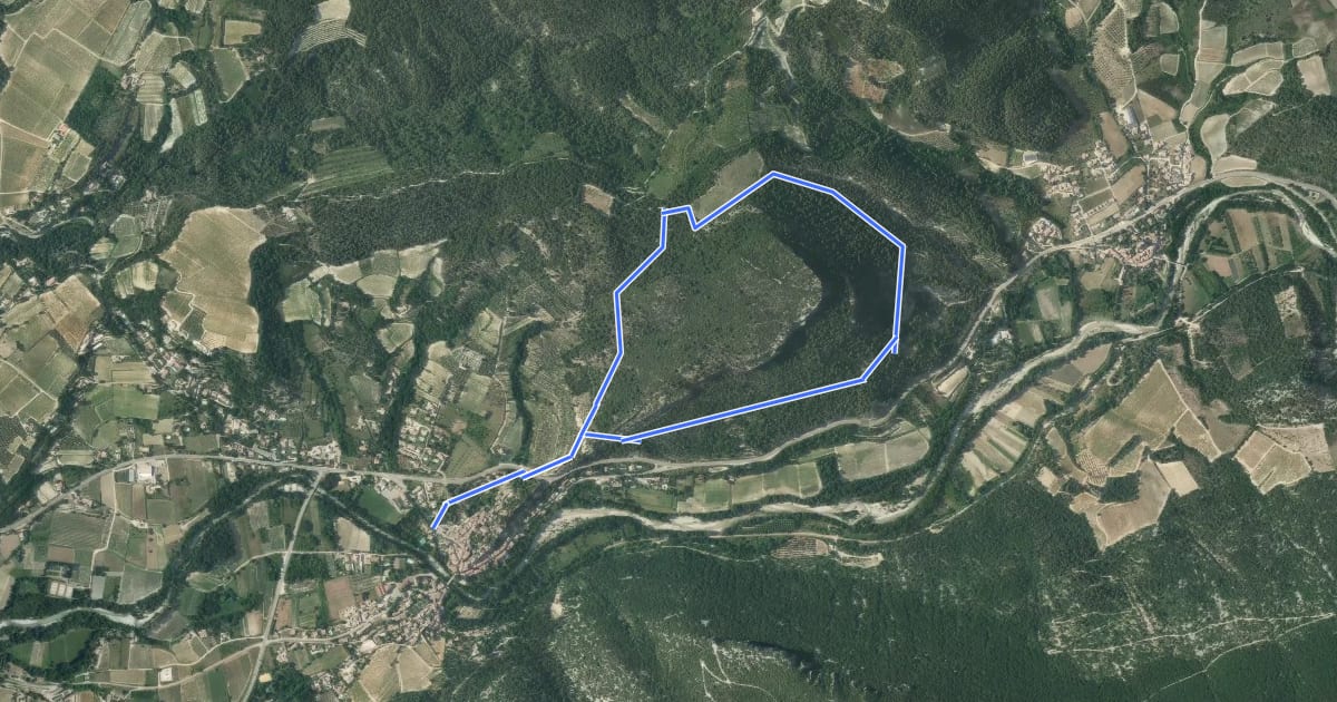 Маршрут Tour du Châtelard на спутниковом снимке