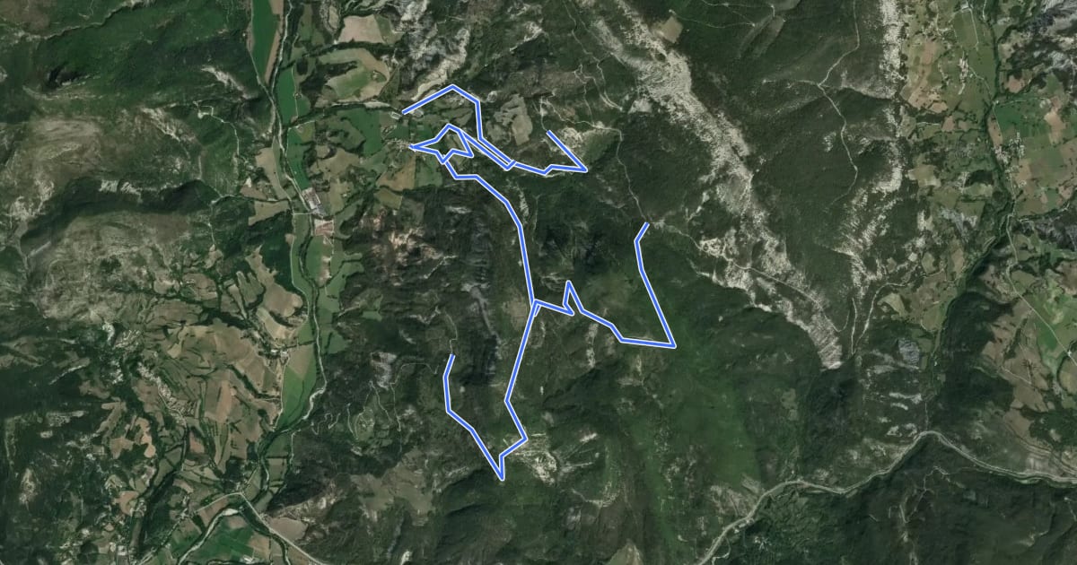 Маршрут Tour du Clap на спутниковом снимке