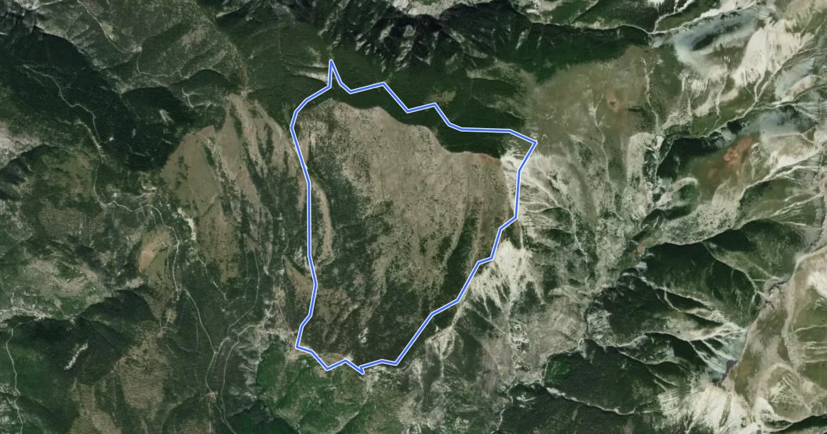 Маршрут Tour du Courradour на спутниковом снимке