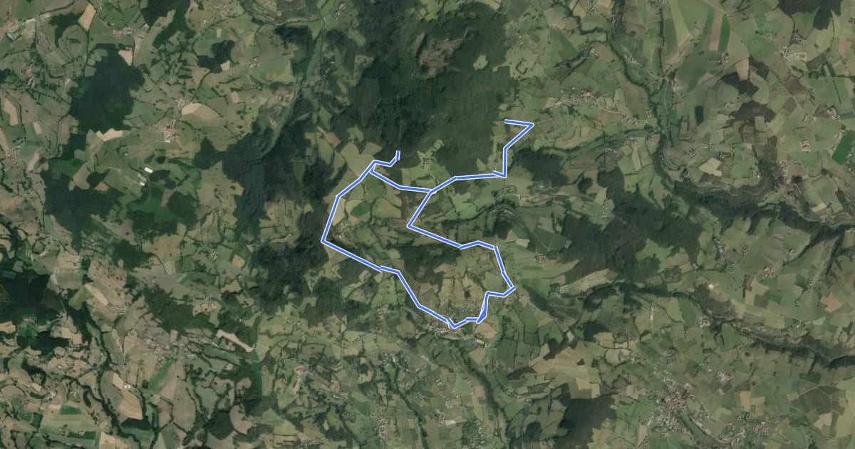 Маршрут Tour du Crêt d'Arjoux на спутниковом снимке