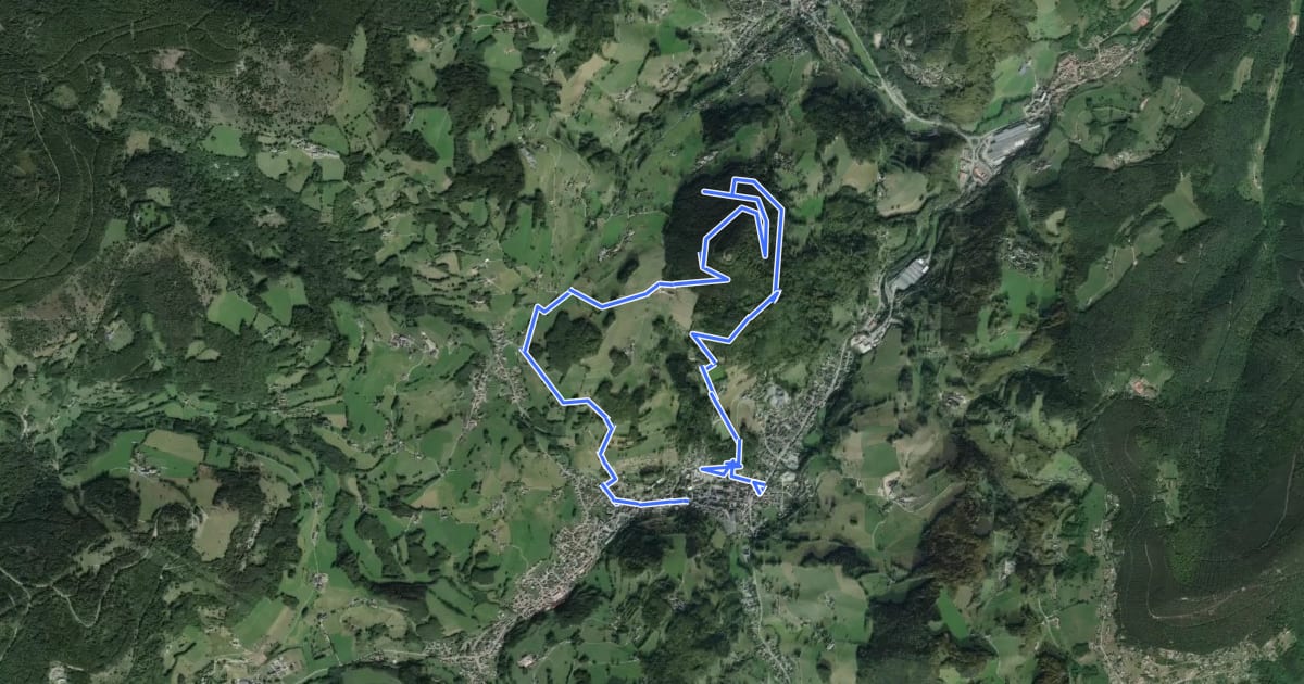 Маршрут Tour du Faudé на спутниковом снимке