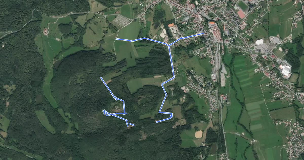 Маршрут Tour du Fort de Giromagny на спутниковом снимке
