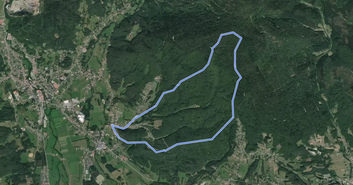 Маршрут Tour du Frênoy на спутниковом снимке