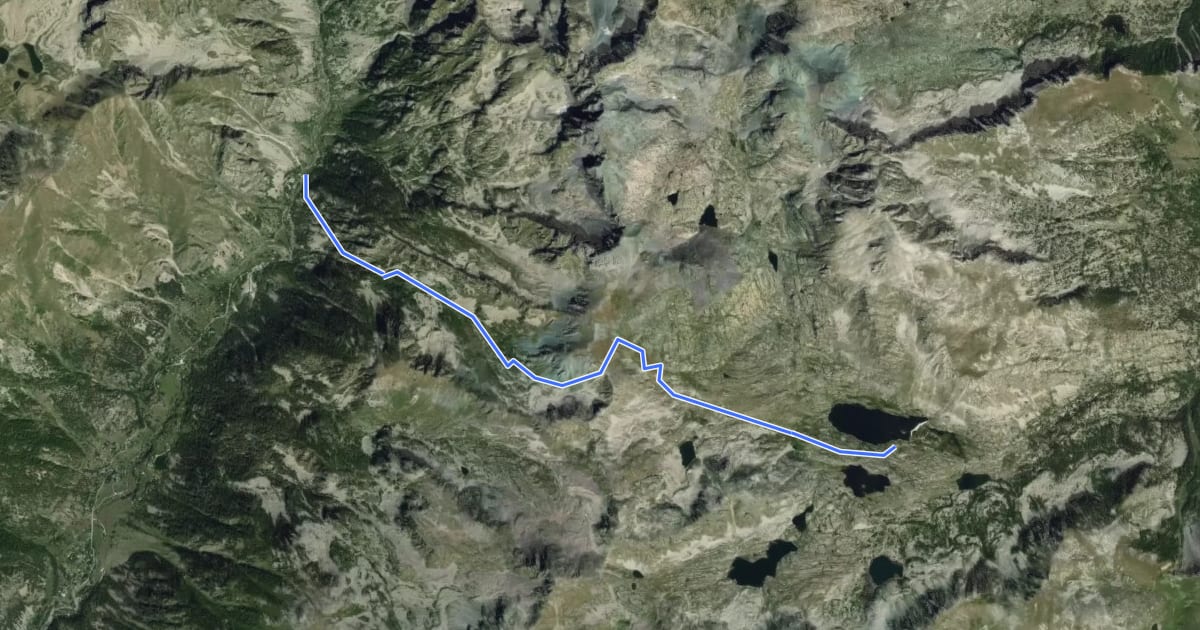 Маршрут Tour du Grand Capelet - Etape 3 на спутниковом снимке