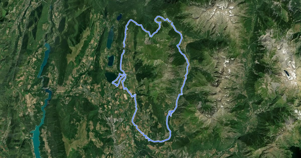 Маршрут Tour du Grand Serre на спутниковом снимке