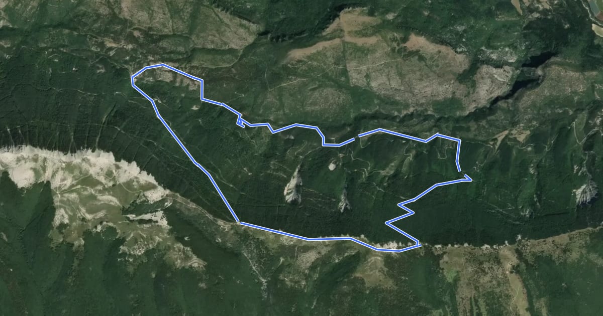 Маршрут Tour du Grand Vallon par les Crêtes на спутниковом снимке