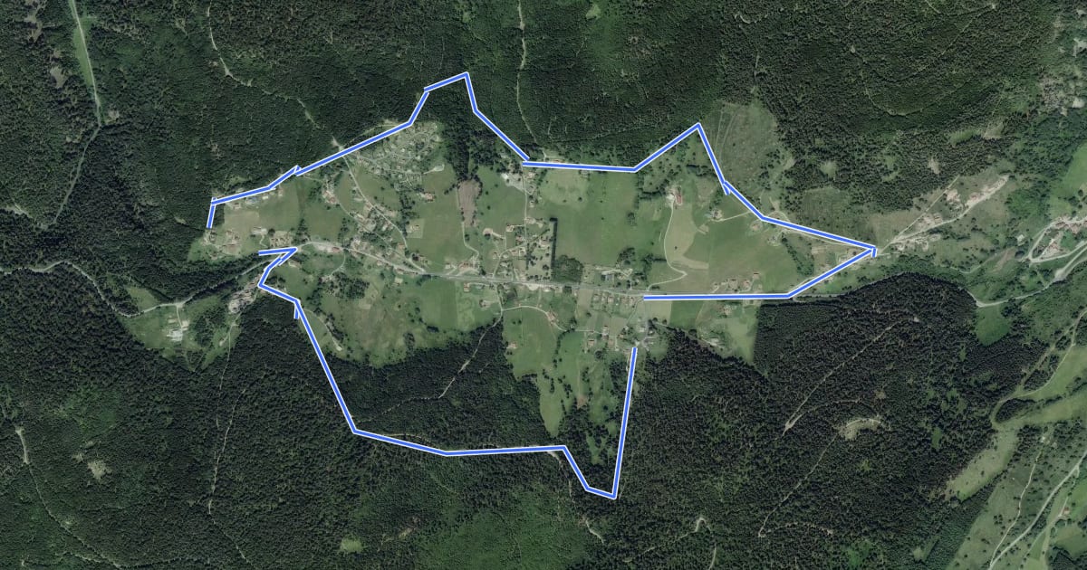 Маршрут Tour du Grand Valtin на спутниковом снимке