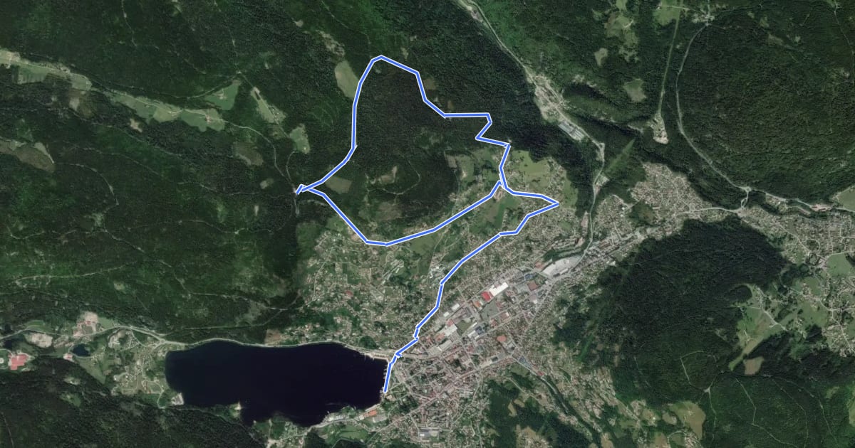 Маршрут Tour du Haut des Xettes на спутниковом снимке