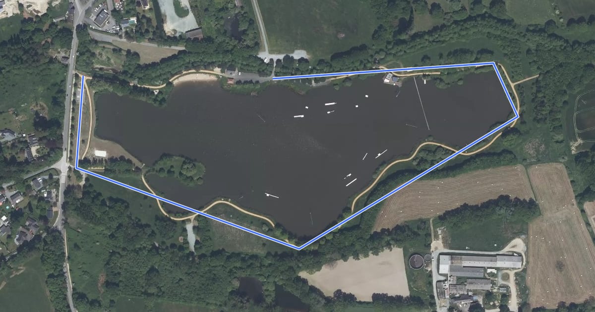 Маршрут Tour du Lac на спутниковом снимке