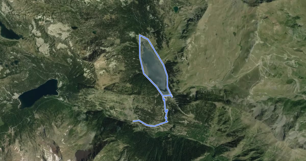 Маршрут Tour du Lac de l'Oule на спутниковом снимке