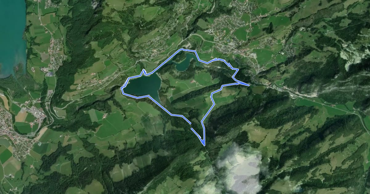 Маршрут Tour du lac de Montsalvens на спутниковом снимке