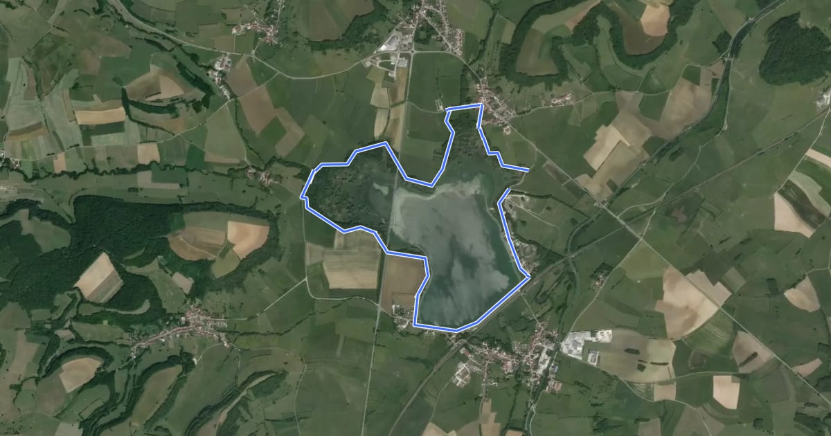 Маршрут Tour du Lac de Vingeanne на спутниковом снимке