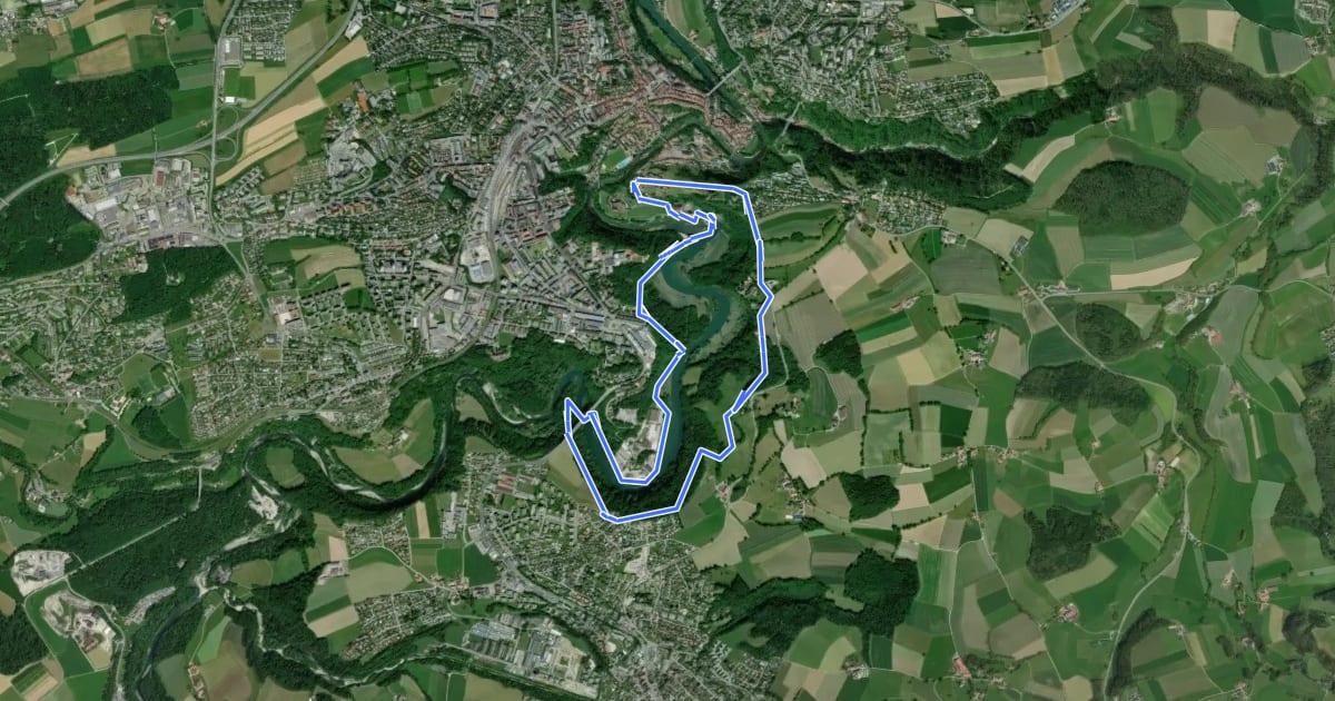 Маршрут Tour du Lac / See-Rundweg на спутниковом снимке