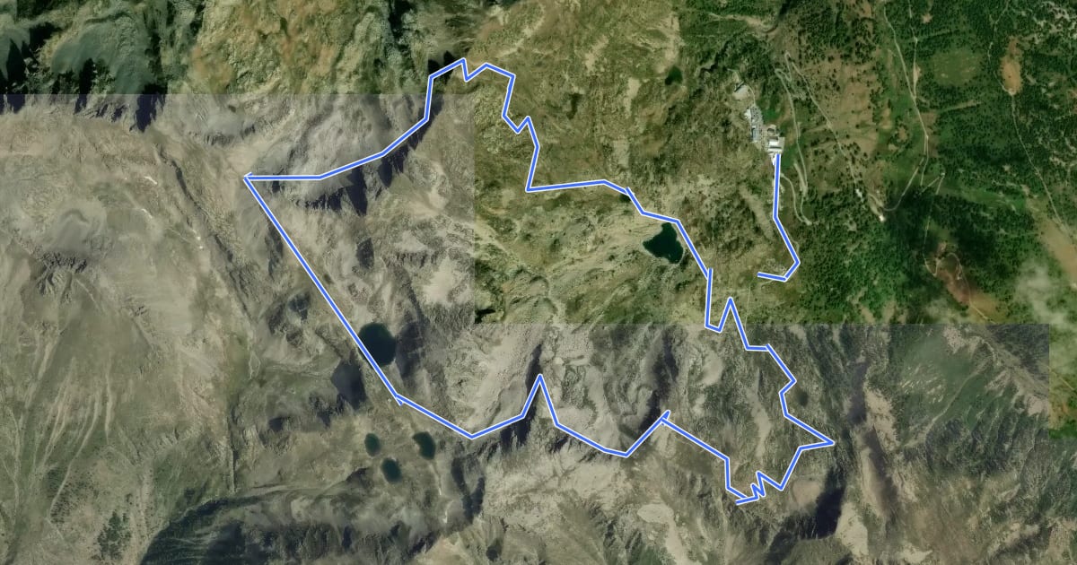 Маршрут Tour du Lausfer на спутниковом снимке