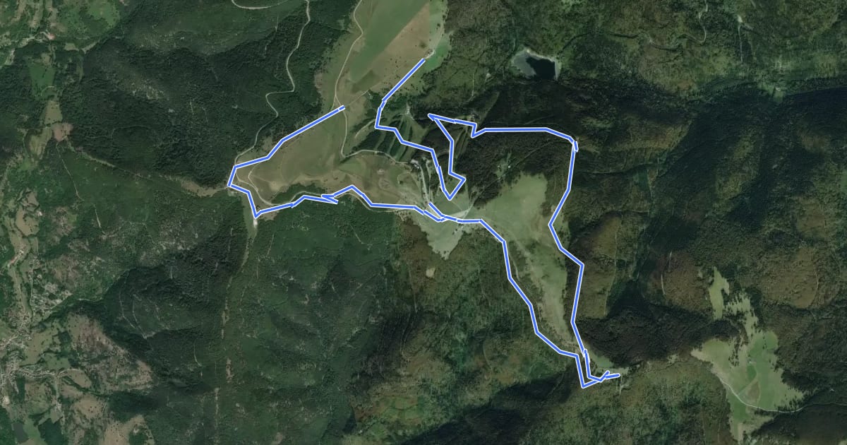 Маршрут Tour du Markstein на спутниковом снимке